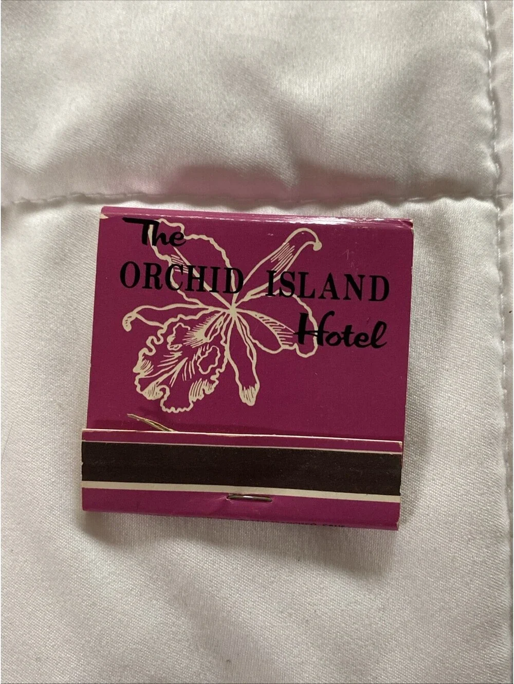 Orchid Island Hotel Hilo Hawaii On the Beach 20 Strike Matchbook Unused
